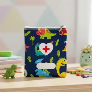 약파우치 공룡 파우치 약주머니 상비용품 휴대용 보조가방 이너백 어린이집 11x13.5cm