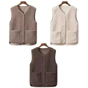 겨울 방한 후리스 스타일 여성조끼 (KYR-WFGBWY0)