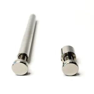 니켈 미니 다보 진열 선반 다리 받침대 랙 나사지름 4mm 다보 지름 8mm 사이즈 8mm 63mm