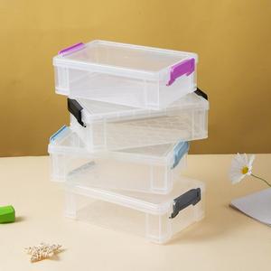 사각 투명 스토리지 박스 만능 다용도 미술 용품 보석 홈 Organizatio에 대 한 방진 데스크탑 플라스틱