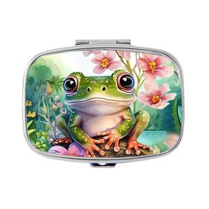 미니 여행 케이스 사랑스러운 컬러 휴대용 의학 메탈 보석  가정용 홀더 철 캐비닛 작은 알약 용기