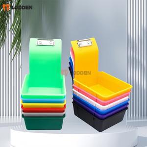 10pcs 메탈 클립 홀더 도구와 치과 실험실 작업 팬 다양한 플라스틱 스토리지 박스 트레이 정렬 상자