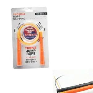 L24 점프 와이어 줄넘기 오렌지 삼중뛰기 선수용 이중