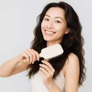 고품질 컴블리 쿠션 패들브러시 엉킴방지 긴머리 대왕 헤어빗 (WFKDZ5H)