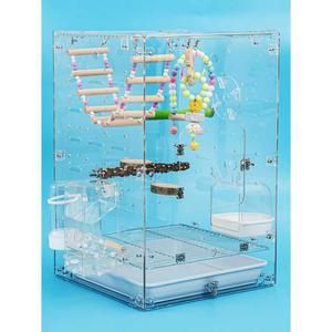 새장 앵무새 놀이터 앵무 소형 블랙/스탠다드 휴대용 초대형 잉꼬 6종