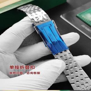 FUYIJIA 남성용 맞춤형 NAVITIMER LB02 오리지널 시계줄 22MM 24MM 플랫 인터페이스 316L 스테인리스 스틸