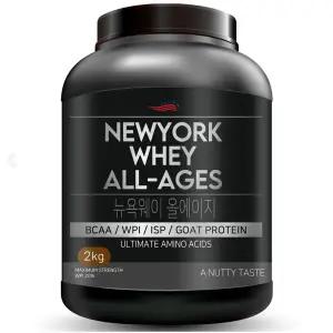 뉴욕웨이 올에이지 WPI 함유 미숫가루맛 단백질보충제 단백질쉐이크 산양유 프로틴 2개 2kg