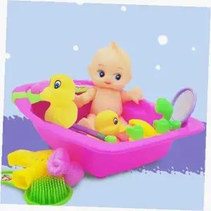아기 목욕놀이 세트 인형 오리 장난감 물놀이 역할놀이 선물