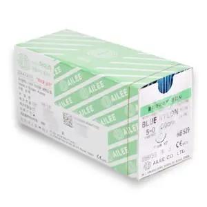 아이리 봉합사 블루나이론 ROUND NB529 17MM 50CM 5-0 24개 1 2