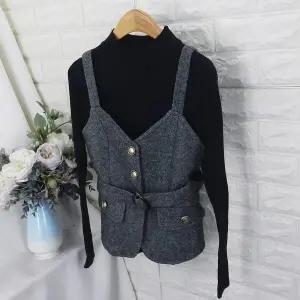 [쿨젠]fac_트위드뷔스에세트VOT겨울니트,뷔스티에조끼,미니베스트,결혼식 하객룩