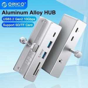 전원이 포함된 ORICO USB 허브 초고속 확장 3.2 10GBPS 전송 적합한 지원 PC 액세서리용 SD/TF 카드