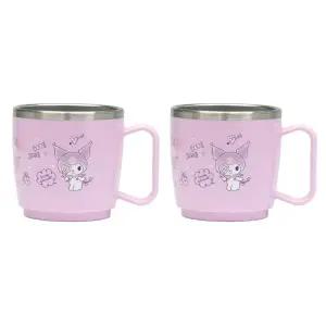 릴팡 스텐컵 어린이집 유치원 양치컵 손잡이 210ml X2