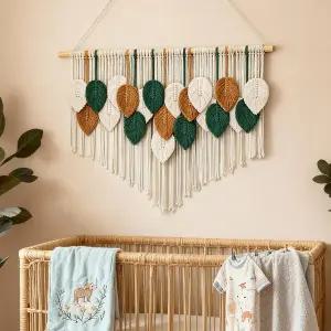 템포스파크 대형 마크라메 태피스트리 벽걸이 보호는 거실 침실 식당 보육실 복도 발코니를 위해 태슬 벽