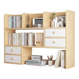 책상위수납장 수납장 미니 원룸수납 데스크탑 소형 1서랍 웜화이트 접이식 06 진열대 2단