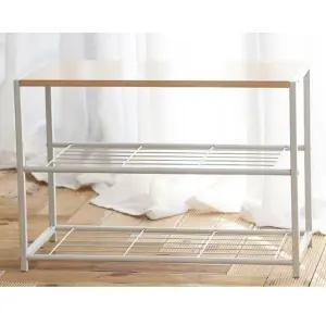 이지 3단 선반 다용도 철제 수납장 조립 화이트리빙용품 정리 신발장 보조 철제장 현관