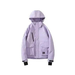 남녀공용 빅사이즈 스키복 패딩 방수 상하의 세트 퍼플 스키재킷 S 37.5~45kg