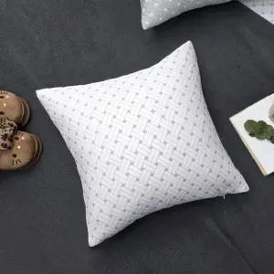 [당일 출고] 베드앤데코 크로스 트리플 쿠션커버 40x40