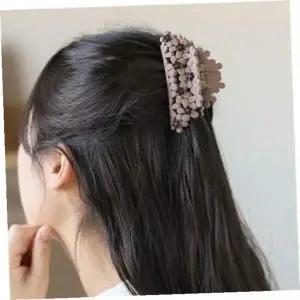 [골드스마일]국산집게핀 엔젤슈슈데이지플라워큐빅집게핀똥머리헤어핀