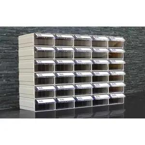 공구 부속 정리함 나사 볼트 투명 다용도 상자 수납장