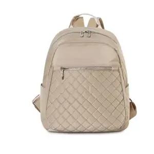 배낭 여성 백팩 퀼팅 데일리 작은 가방 베이지 (WFKDXRS)