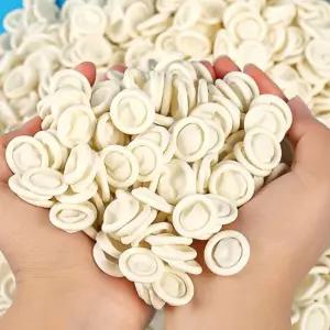 일회용 라텍스 손가락골무 200개입 엄지손가락골무 사무용골무 라텍스골무