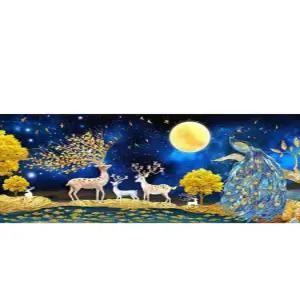 대형 보석십자수 캔버스형 해바라기 벚꽃 도안 화려한