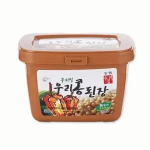 국산밀 100 한국 우리밀 농협 우리밀 우리콩 된장 500g (1+1) 총2개