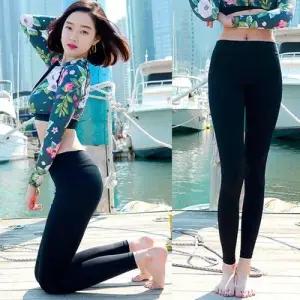 여성 래쉬가드 하의 비치웨어 워터레깅스 휴양지코디 WEC849A