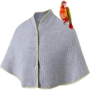 앵무새 긁힘 방지 어깨 보호기 재사용 가능한 새 똥 코카티엘 코누어 러브버드 핀치 마카우회색