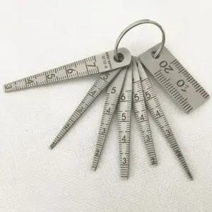 갭자 눈금자 두께 스텐 단차 스테인레스 게이지 도구 간격 측정 툴 틈새