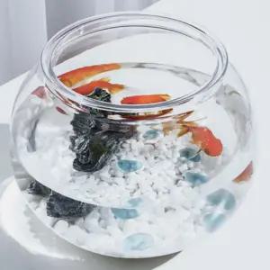 탁상용 원형 플라스틱 어항 미니 수조 구피 베타 소형