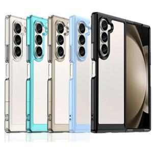 삼성 호환 갤럭시 호환 Z 폴드 7 6 5 4 3 보호 커버 용 투명  TPU 케이스 Clear Fundas Coque Capa