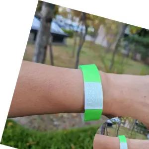 놀이공원입장권 일회용 종이 팔찌 밴드 손목 티켓 파티 10개