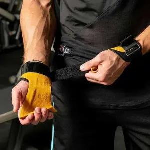 소가죽 스트랩 리프팅 그립 헬스 장갑