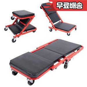 36인치 접이식 자동차 크리퍼 시트 작업대 의자 롤러 휠 수리 베드 정비 차고 스툴 공구