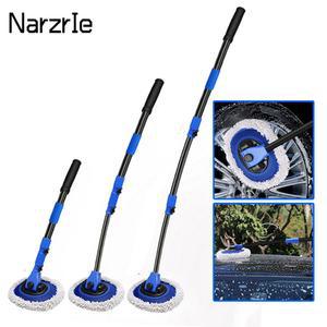 업그레이드 섹션 텔레스코픽 청소 세차 핸들 도구 액세서리 걸레 빗자루 브러시 자동차