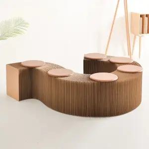 오르간의자 인테리어 체어 접이식 종이 고급 공간활용