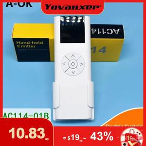 전기 커튼 커튼 단일 채널 제어 RF433 전동 프로젝터 스크린 예비 부품 A-OK 모터 용 무선 원격 컨트롤러