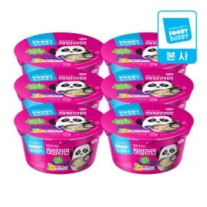 어린이용 푸디버디 하양라면컵 80g x 6개입