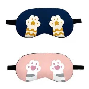 야옹이발 수면안대 안대 수면안대 캐릭터수면안대 온열안대 눈찜질팩