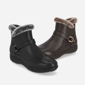 엘칸토 M백화점 경량 여성 털앵클부츠 쿠션 UP 캐주얼 여성 털 앵클부츠 LCWA6