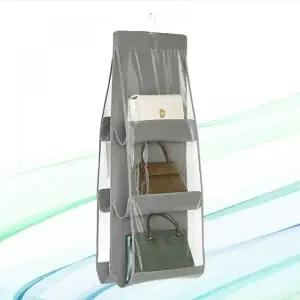 ( )공간활용 옷장 가방정리함 6칸 다용도 수납박스