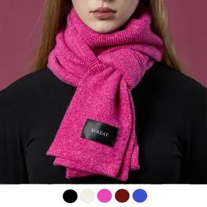 [KOLEAT][5colors] 도톰 니트 무지 데일리 롱기장 머플러 목도리