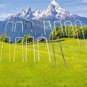 마당고정용핀 잡초 울타리 튼튼한 잘고정되는 거적핀 u형