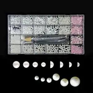 네일아트 대용량 각종 진주스톤 20종+픽커+핀셋 세트 WAE14FB