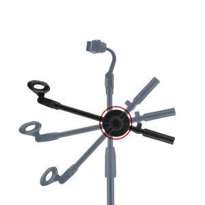 호환 1pcs 마이크 크로스바 클립 360 학위 회전식 홀더 클램프 조절식 암 크기