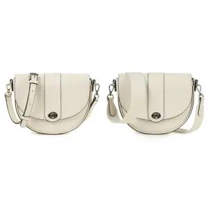 루나 레더 하프문 크로스백 3347 아이보리 (KREBCB33470)