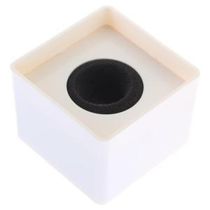 호환 마이크로폰 로고 플래그 스테이션 큐브 스퀘어 인터뷰 박스 ABS Prop 휴대용 홀더