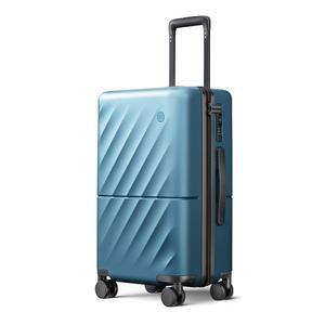 여행 가방, 20인치 기내 반입 수하물, 이중 스피너 휠, 폭발 방지 지퍼, 하드 케이스 PC 가방 반입, 경량 여행용 TSA 승인(토파즈 블루, 허드슨)