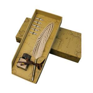 깃펜 교수님선물 유럽식 복고 박스의 수평행 문구 미디엄 기념 묻혀 졸업식 워터 수성펜